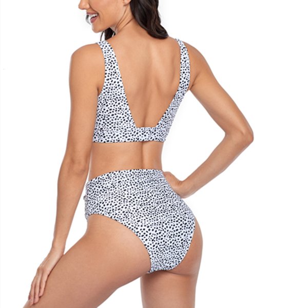 New bikini swimsuit women's split solid color sexy bikini swimsuit