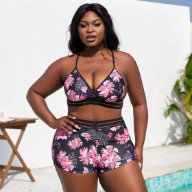 New women's plus size swimsuit with sexy printed swimsuit