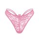 Ladies' Red Flower Lace Hollow Strip Low Waist Underwear