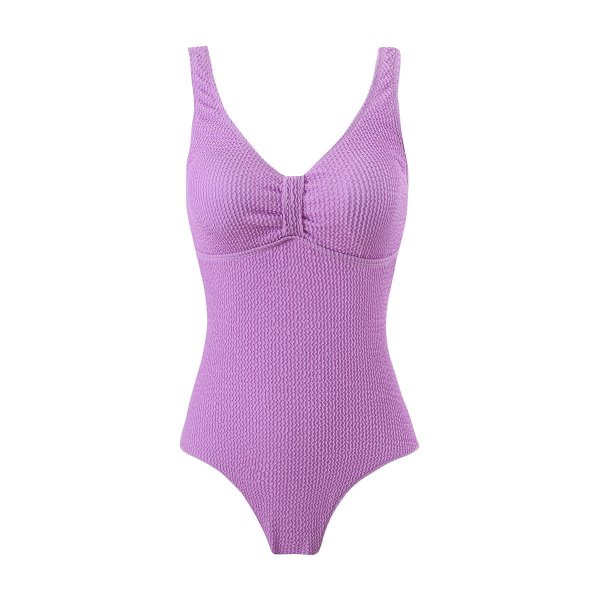 New one-piece swimsuit women's solid color sexy bikini