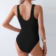 New one-piece swimsuit women's solid color sexy bikini