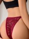 New women's lace adjustable heart-shaped buckle seductive underwear