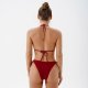 New bikini solid color sexy bikini women's split swimsuit triangle bikini