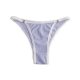 Multi-Color Ribbed Thong with Lace Trim & Heart Hardware: Breathable Teen Underwear