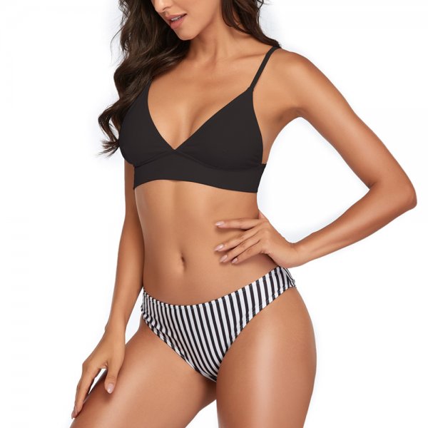 New women's swimsuit sexy bikini fashion striped bikini
