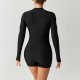 Women's one-piece long sleeved surfing suit, new flat cornered pants, diving suit, swimsuit