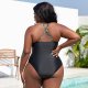 New plus size one-piece fashionable printed women's swimsuit