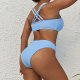 New swimsuit sexy and fashionable solid color women's bikini set