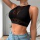 Bra small vest deep V hollow-out splicing mesh love hot sales hot girl underwear
