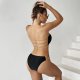 New solid color hollow chest wrapped split swimsuit sexy bikini two-piece set