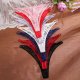 Multi colored lace sexy transparent women's plus size sexy low waisted thong