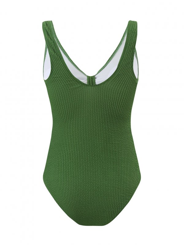 New one-piece swimsuit women's solid color sexy bikini