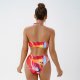 One-piece swimsuit three piece set women's bikini swimsuit lace up beach skirt
