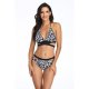 New bikini fashion swimsuit women's leopard print strap hollow sexy swimsuit