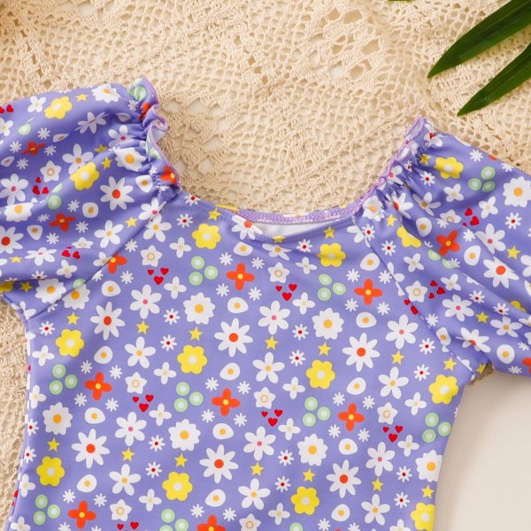 Children's swimsuit, baby girl printed swimsuit, girls' one-piece cute swimsuit