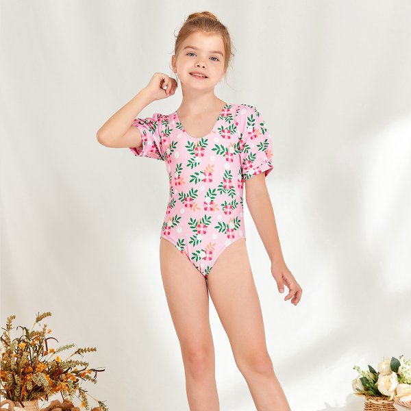 New children's swimsuit fashionable one-piece girls' swimsuit