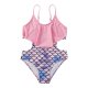 New children's mermaid patchwork one-piece swimsuit
