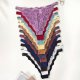 Lace sexy explosive low waist embroidered flower thong for women