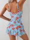 New one-piece swimsuit women's printed tight skirt style women's swimsuit