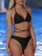 New Split Swimsuit Women's Solid Color Sexy Bikini Set
