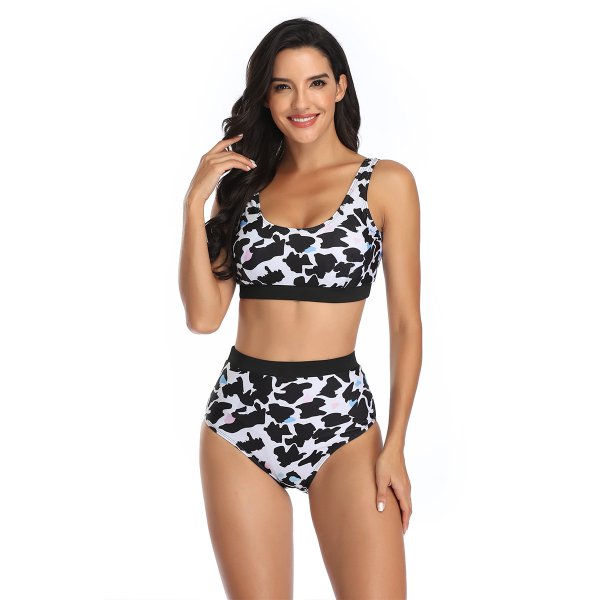 New swimsuit sexy print set bikini swimsuit women