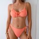 Three point bikini swimsuit, women's beach vacation sexy split swimsuit