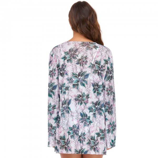 New Split Swimsuit Women's Printed Sexy Bikini 3-Piece Set