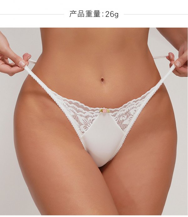 Sexy thong lace women's slim strap seamless low waist women's underwear