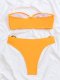 New Split Swimsuit Sexy Solid Color Adult Bikini Set Swimsuit Female