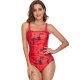 New swimsuit tie dye sexy conservative women's one-piece swimsuit