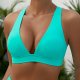New bikini solid color swimsuit sexy women's swimsuit - top only