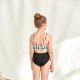 New hollowed out cow print one-piece swimsuit for girls