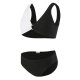 Children's swimsuit solid color sexy girl bikini set girls' swimsuit