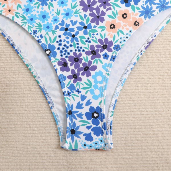 Jumpsuit sexy printed women's swimsuit backless tight swimsuit