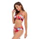 Sexy three piece printed mesh swimsuit women's bikini swimsuit