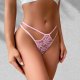 New underwear for women with low waist and seductive lace floral loop underwear