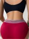 New seamless striped spliced waist top support, comfortable and breathable underwear