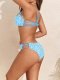 2026 new split swimsuit leopard print minimalist bikini with chest cushion women's sexy beach swimsuit women