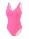 New one-piece swimsuit women's solid color sexy bikini