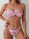 New Split Swimsuit Women's Printed Sexy Bikini Set