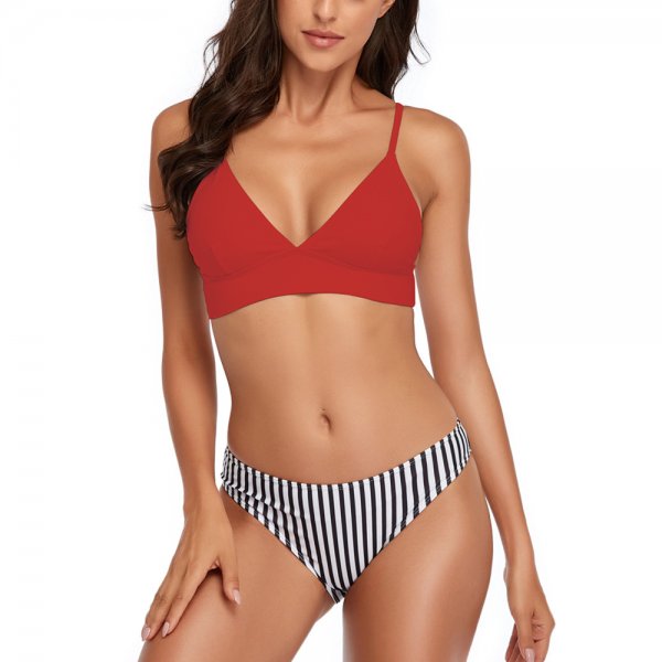 New women's swimsuit sexy bikini fashion striped bikini