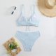 New Split Swimsuit Women's Solid Color Sexy Bikini Set