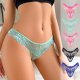 Multi-Color Floral Lace Low-Rise Thong (Juniors' Style)
