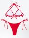 New sexy swimsuit solid color steel support style bikini set for women