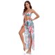 New Split Swimsuit Women's Printed Sexy Bikini 3-Piece Set
