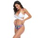 New sexy split print bikini beach back swimsuit