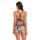 New one-piece swimsuit printed sexy deep V bikini triangle one-piece women's swimsuit