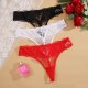 Low waist lace women's underwear mesh sexy ultra-thin one with thong