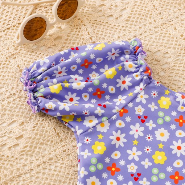 Children's swimsuit, baby girl printed swimsuit, girls' one-piece cute swimsuit