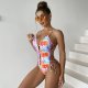 New one-piece swimsuit printed sexy bikini swimsuit for women